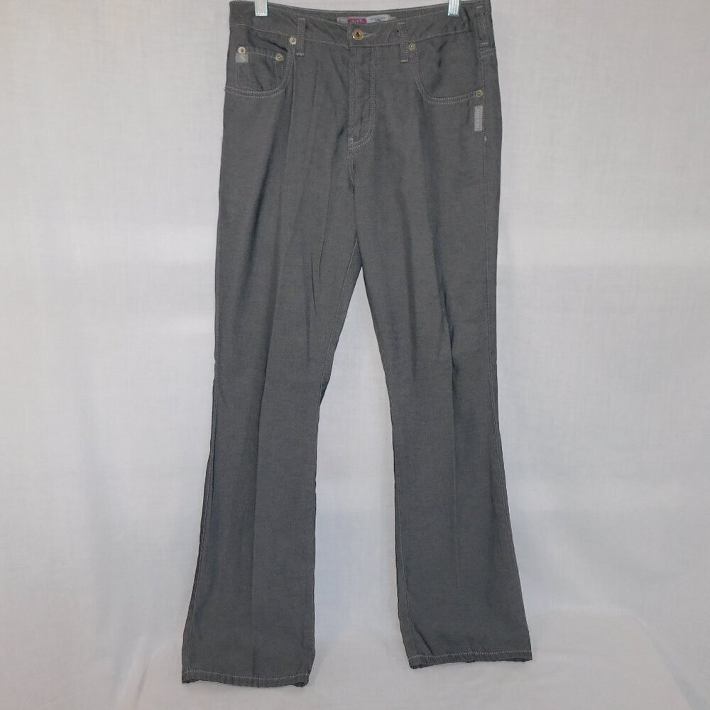 Vintage Silver Jeans Gray Nylon Blend Straight Leg Jeans Mens 29 x 32
